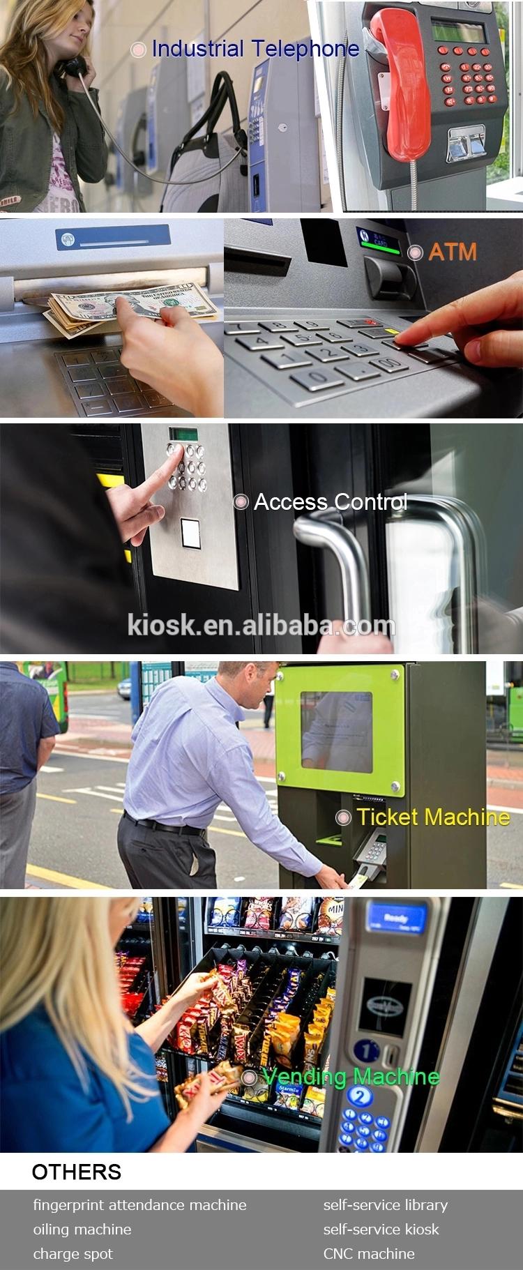 ATM-Zahlung Kiosk verschlüsseltes Pin Pad (KMY3501B-PCI)