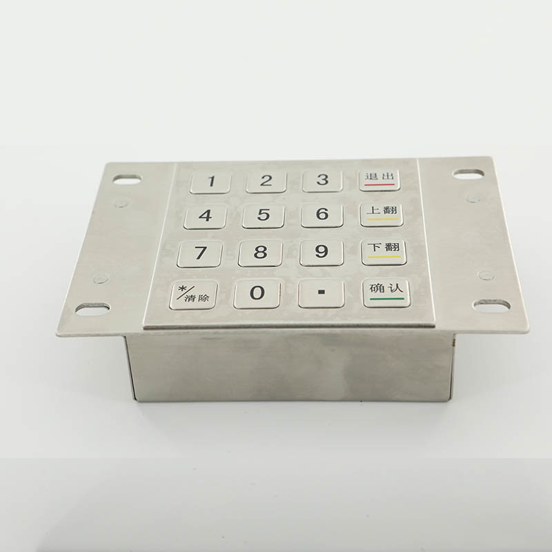 IP65 imprägniern Edelstahl ATMs Pin Pad 304 für Schlüssel Zahlungs-Kiosk PPE 16