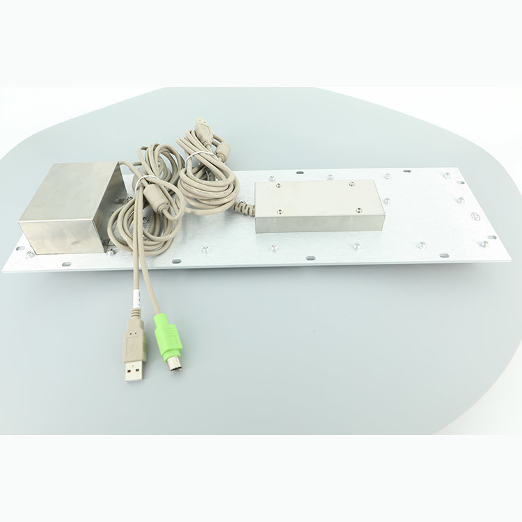 Edelstahl-industrielle Metalltastatur des Informations-Kiosk-304 mit Rollkugel-USB-Port