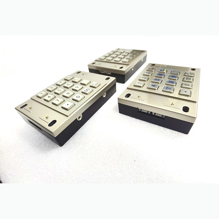 ATM-Maschine PPE PCI-4,0 verschlüsselte zugelassene Pin Pad Payment Kiosk Metal mit 16 Schlüsseln