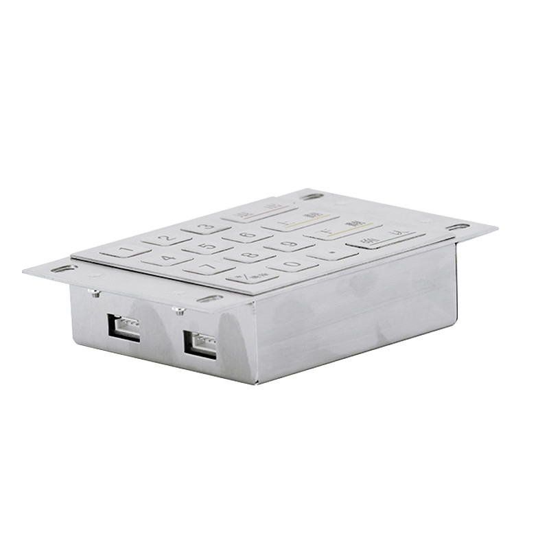 IP65 wasserdicht Staubdicht Zahlungsknopf verschlüsselt EPP Metall-PIN-Pad mit 16 Tasten
