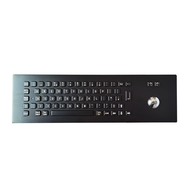 Schwarze Farbe IP65 wasserdichte Edelstahl-Tastatur mit 67 Tasten