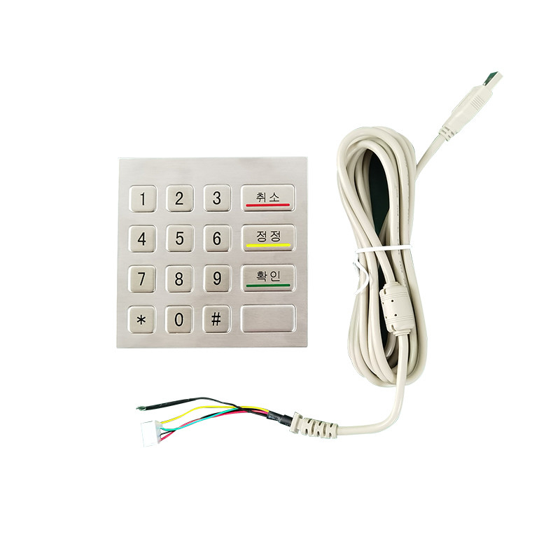Wasserdichte Zahlentafel aus Edelstahl 100 x 100 mm mit USB für Verkaufsautomaten