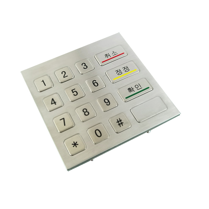 Wasserdichte Zahlentafel aus Edelstahl 100 x 100 mm mit USB für Verkaufsautomaten