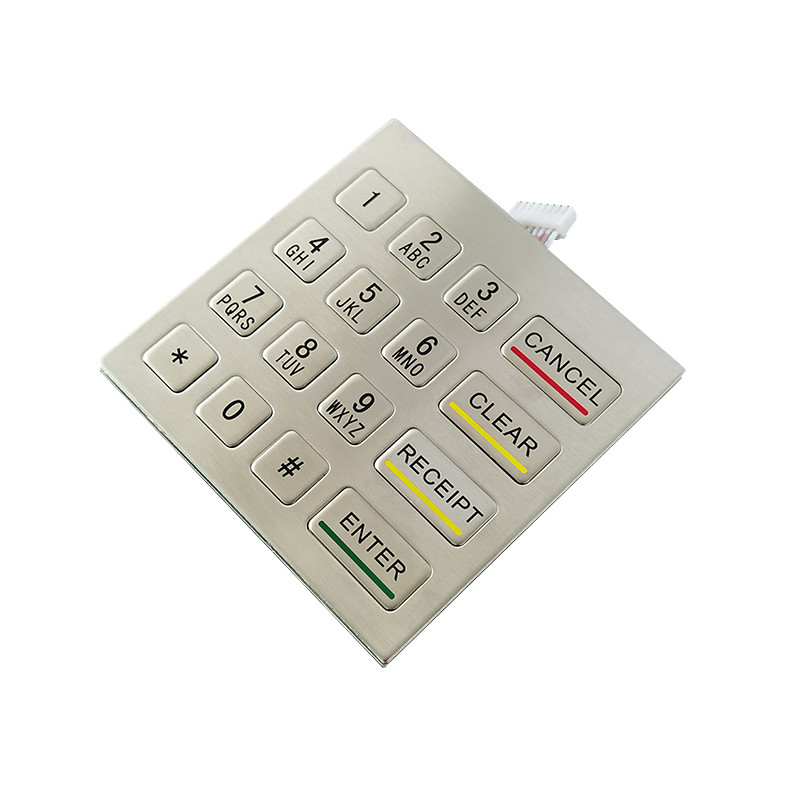 Wasserdichte Zahlentafel aus Edelstahl 100 x 100 mm mit USB für Verkaufsautomaten