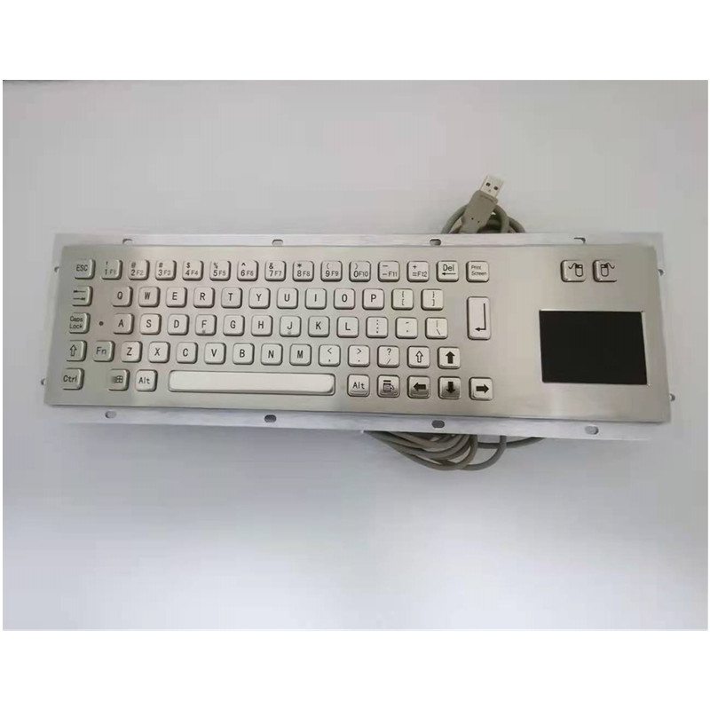 Staubdichte IP65 Edelstahl Industrielle Metall-Tastatur mit Touchpad für Selbstbedienung Kiosk-Maschine