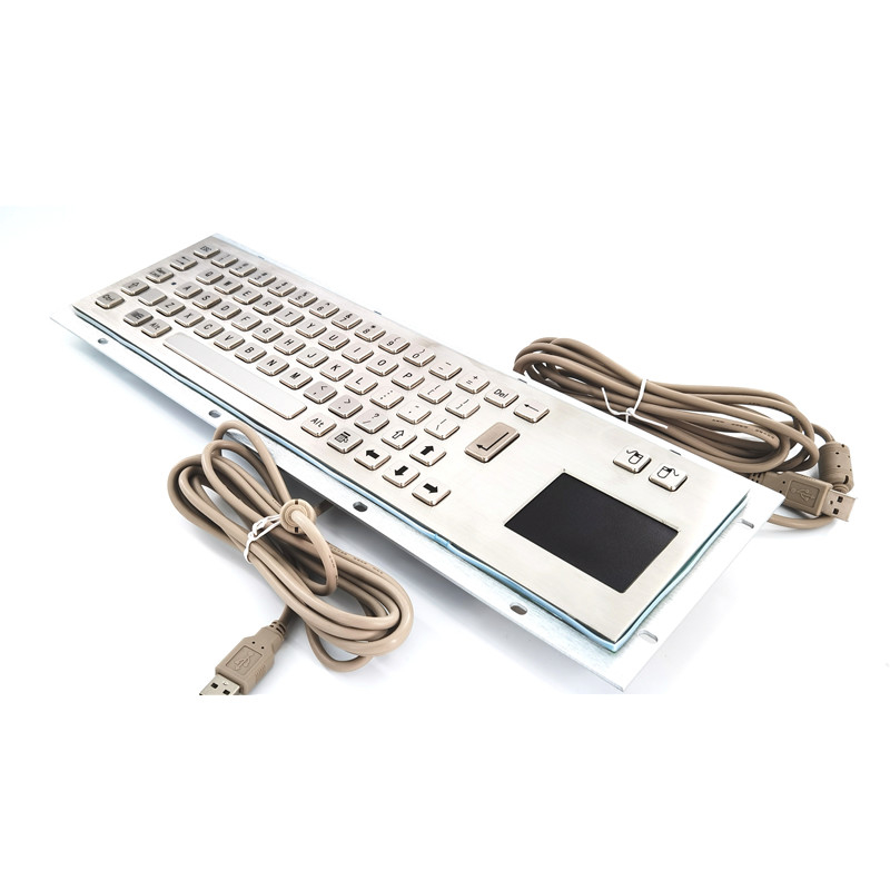 Staubdichte IP65 Edelstahl Industrielle Metall-Tastatur mit Touchpad für Selbstbedienung Kiosk-Maschine