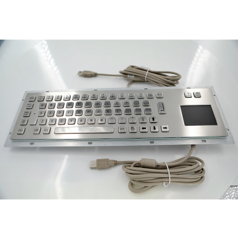 Staubdichte IP65 Edelstahl Industrielle Metall-Tastatur mit Touchpad für Selbstbedienung Kiosk-Maschine