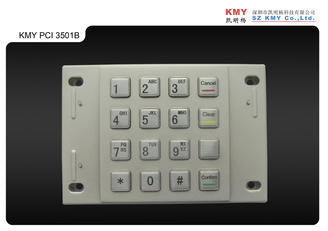 16 Schlüssel PCI 4,0 asphaltieren Registrierkasse-Tastatur PPE Pin Pad 87.5x91.5mm