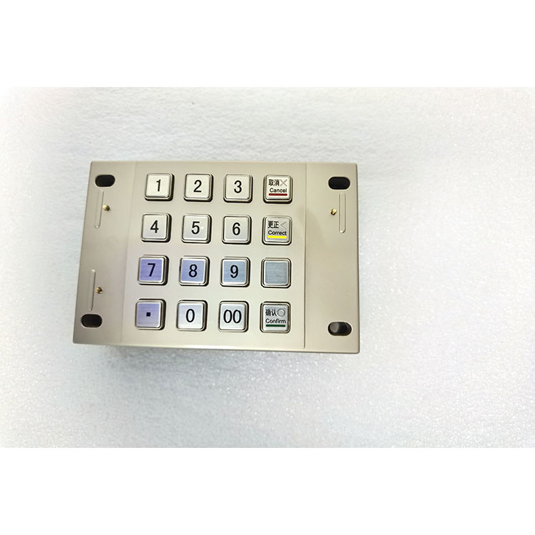 Zahlungs-Kiosk-Pin Pad USB RS232 PCI 4,0 bestätigte verschlüsselte Schlüssel des Metall16